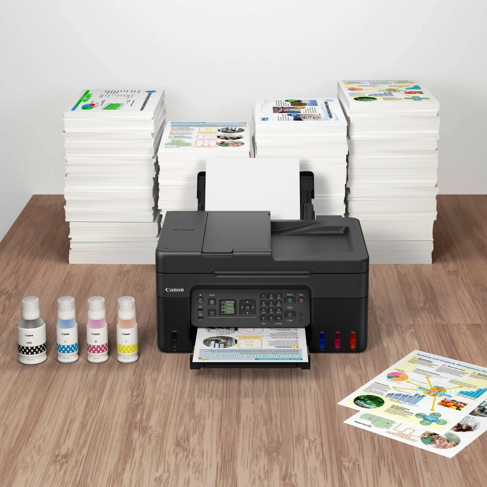 Printer multifunksional Canon PIXMA G4570 Megatank, Wi-Fi, ADF, i zi