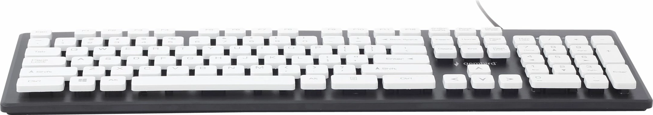 Tastierë Gembird KB-CH-01 Chocolate me kabllo, USB, US layout, e zezë