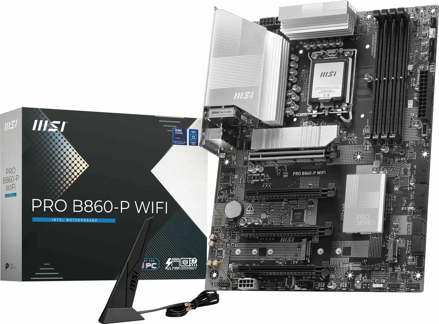 Pllakë amë MSI PRO B860-P WIFI, ATX, DDR5 256GB, Wi‑Fi 7, Bluetooth