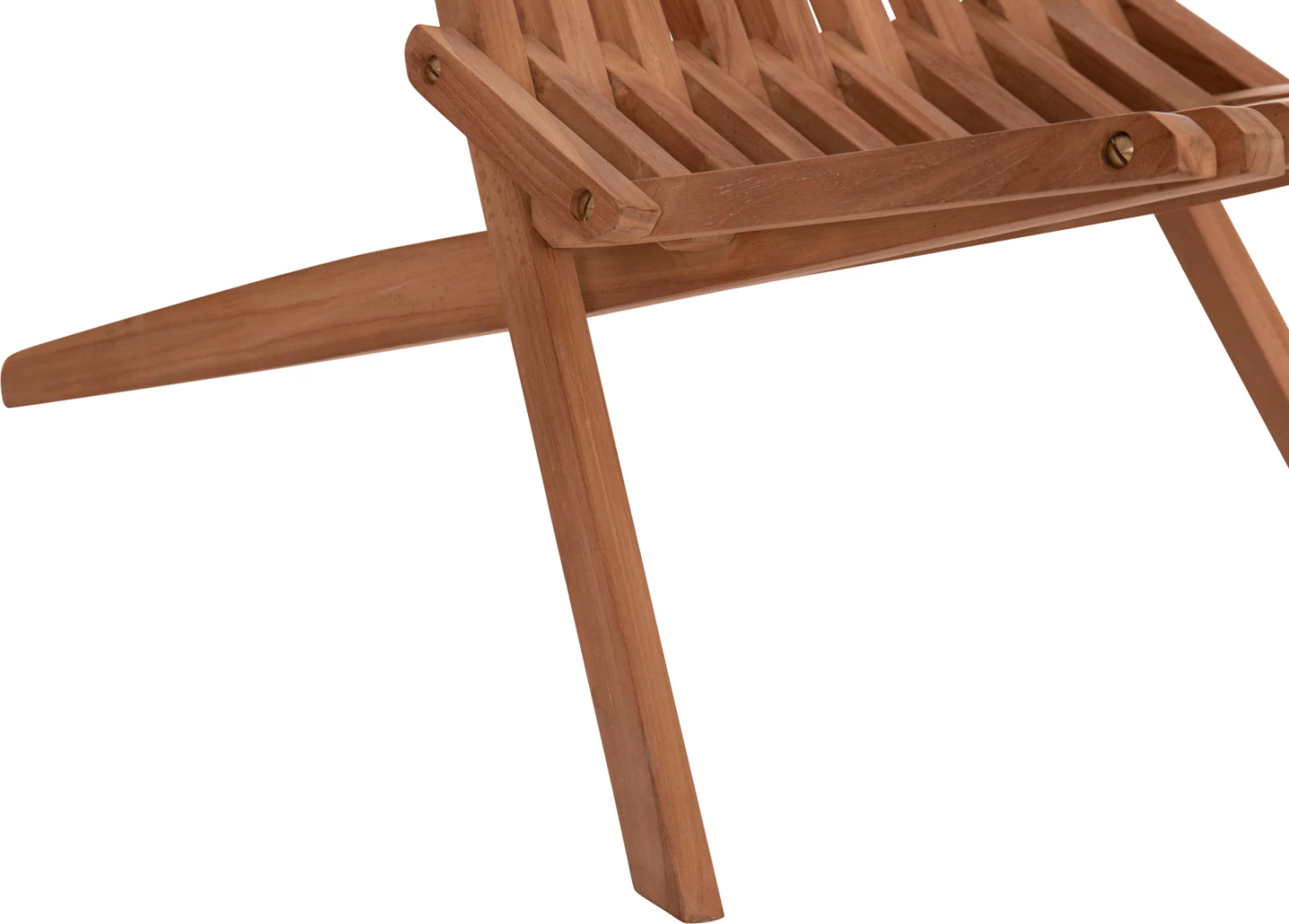 Karrige lounge e palosshme SHIGAO, dru tik, ngjyrë natyrale, 61x88.5x89cm