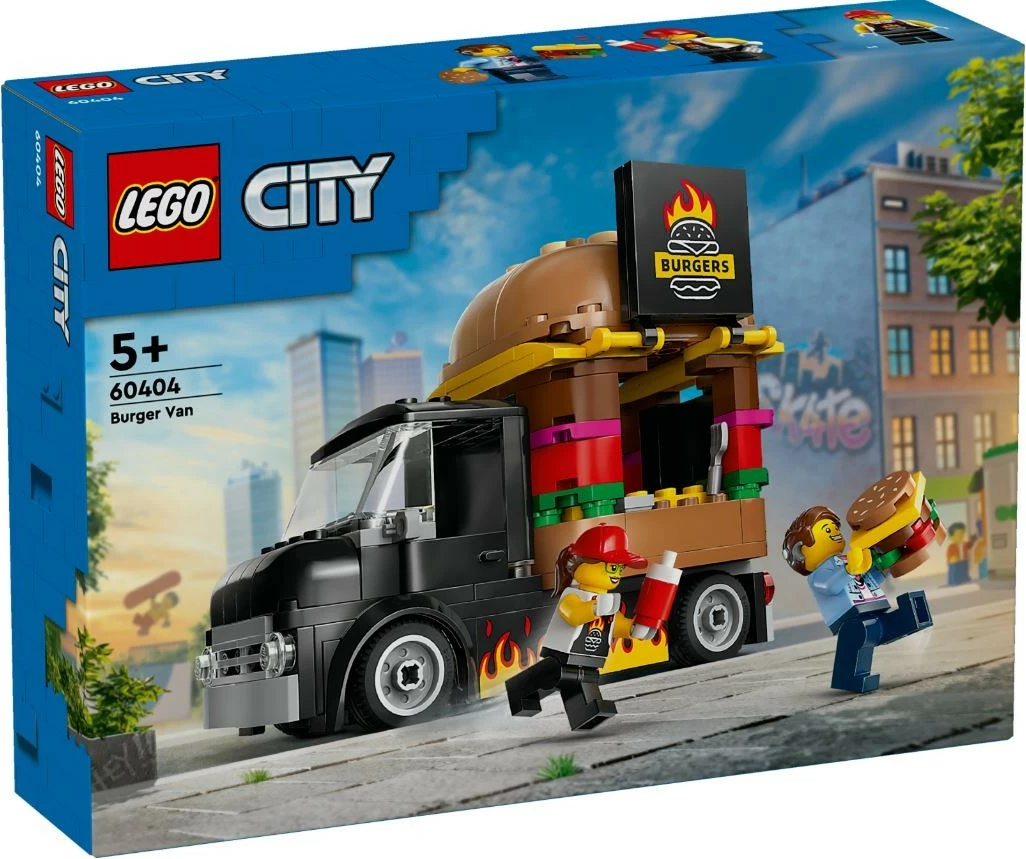 Set LEGO City 60404 Kamion me Burgera, 194 pjesë, plastikë