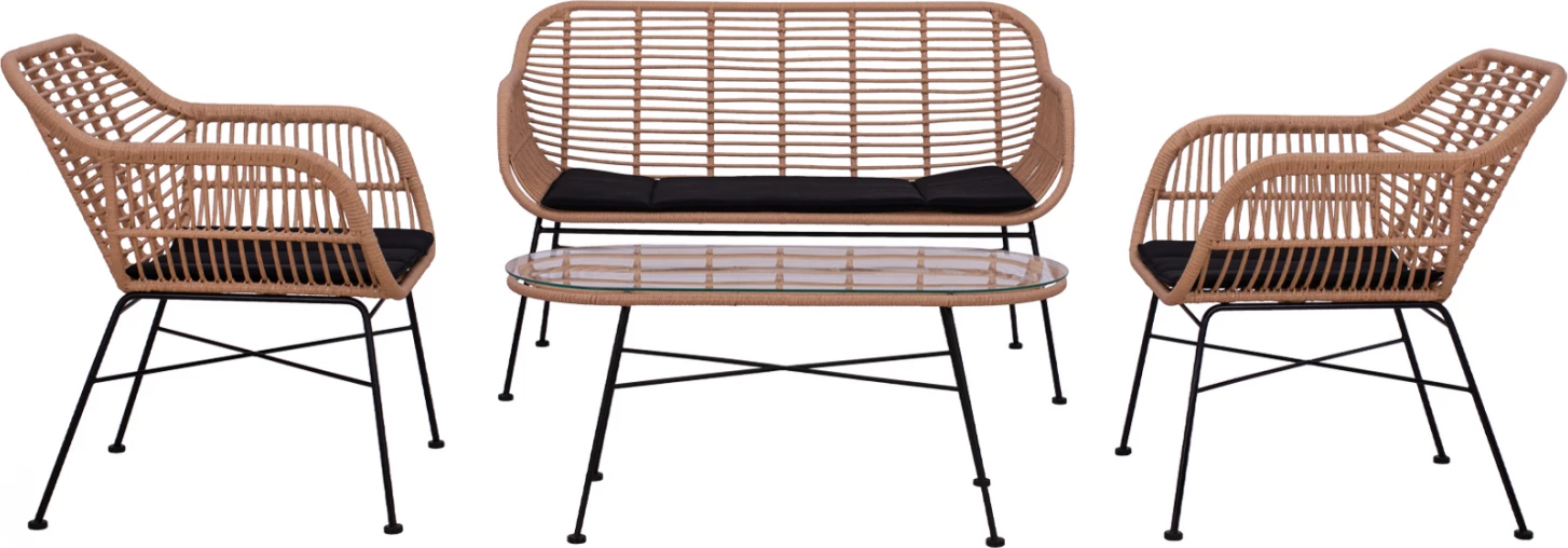 Set ulëse për kopsht Allegra FH5460, 4 pjesë, bezhë/e zezë