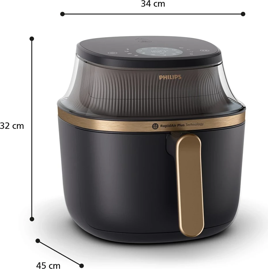 Fritezë ajri Philips NA 342/00, 1.4 kg, Ari