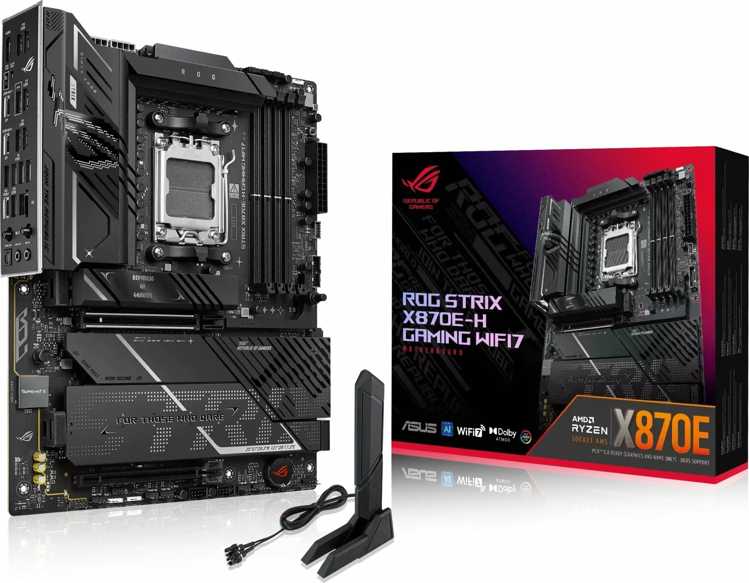 Pllakë amë Asus ROG Strix X870E-H Gaming WiFi 7, AM5, ATX, DDR5 256GB