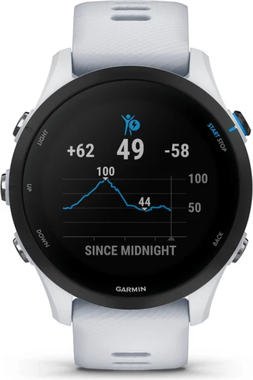 Smartwatch Garmin Forerunner® 255 Music Whitestone, 46 mm
