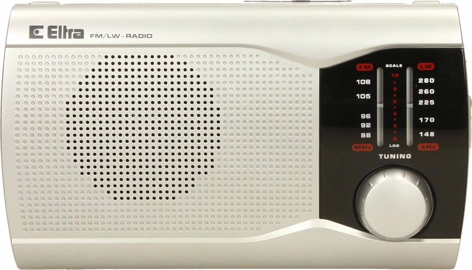 Radio portabile Eltra EWA Silver, mono, AM LW/FM, argjend