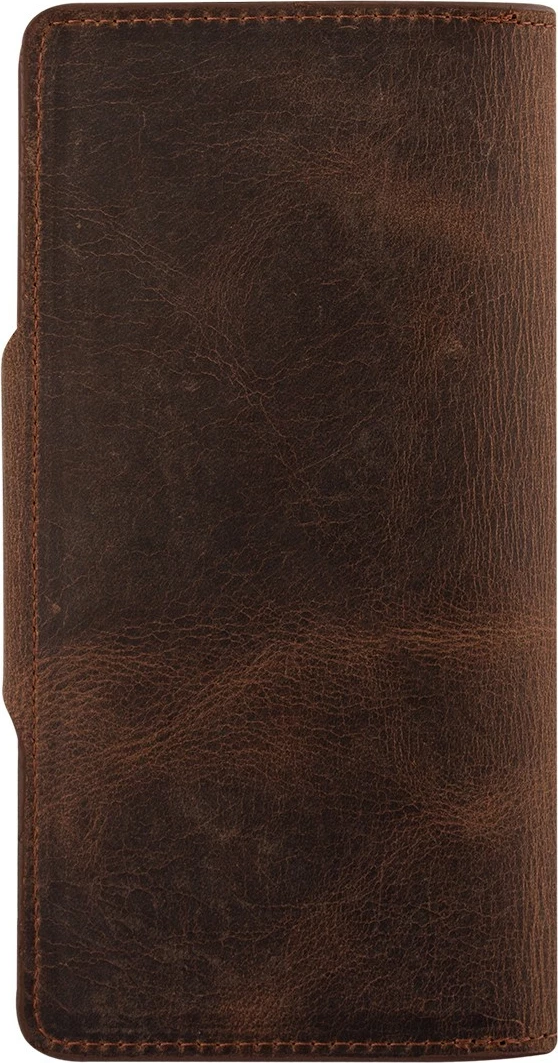 Portofol unisex, lëkurë natyrale, ngjyrë kafe, Zoozie Bags, Axel