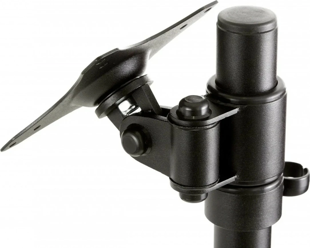 Mbajtës tavoline për dy monitorë Edbak SV08, Metal, i zi dhe argjendtë