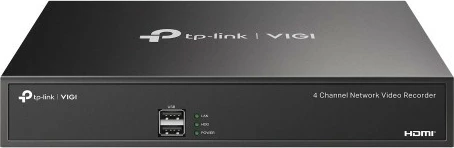 Regjistrues video rrjeti TP-Link VIGI NVR1004H, 4 kanale, 3840 x 2160 piksel, ngjyrë e zezë