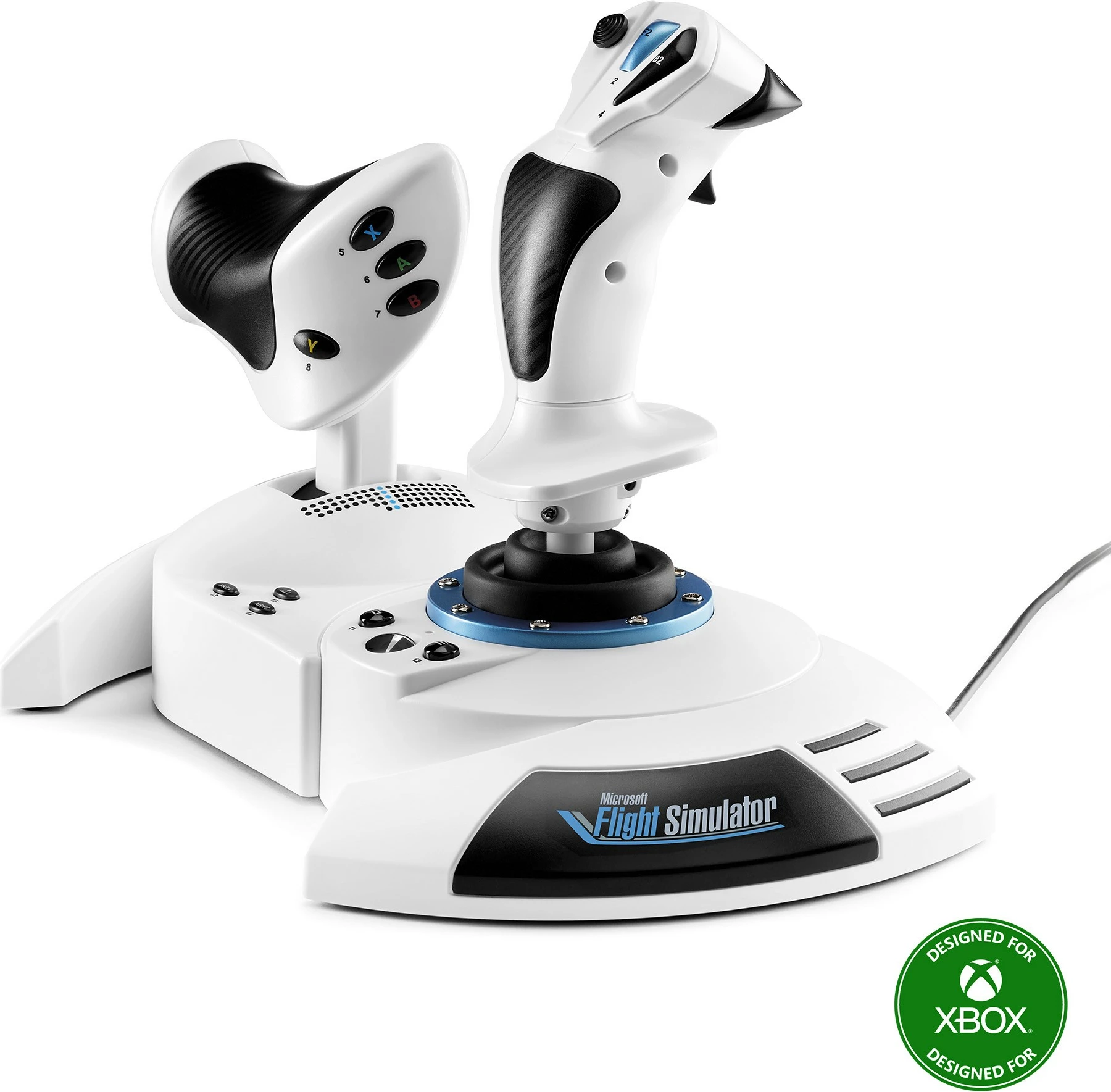 Joystick Thrustmaster T.Flight Hotas One FS 2024 Ed., për XBOX/PC, 14 butona, USB, zi/bardhë