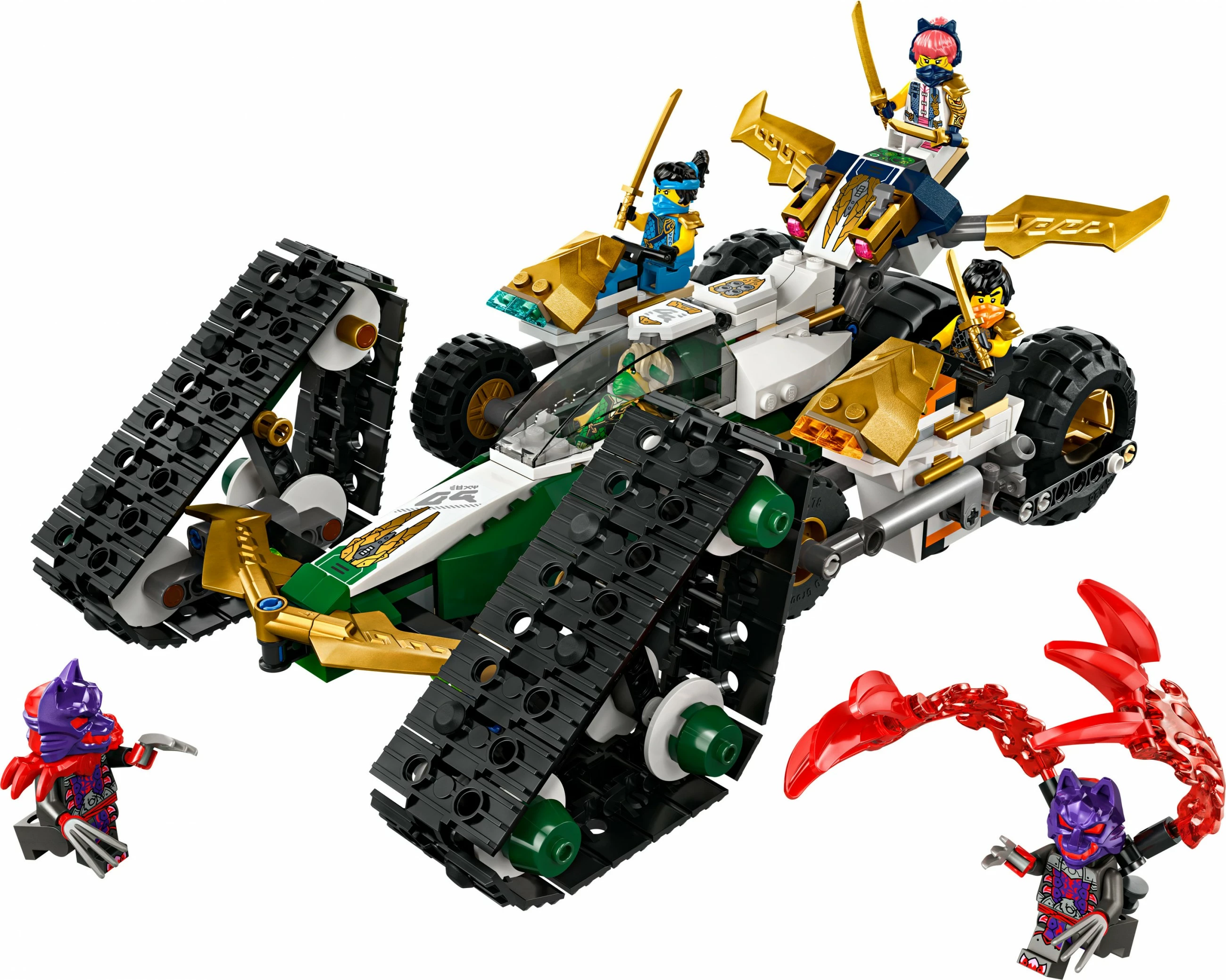 Set ndërtimi LEGO Ninjago 71820 Ninja Team Combo Vehicle, multikolor