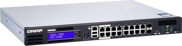 Switch QNAP QGD-1600P, 16+4 porte PoE, rackmount
