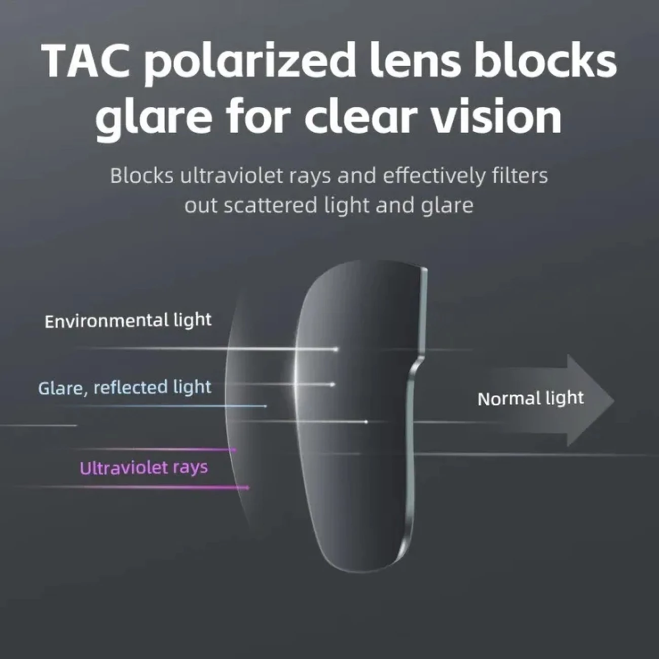 Syze çiklizmi Rockbros SP304, të polarizuara, Gri
