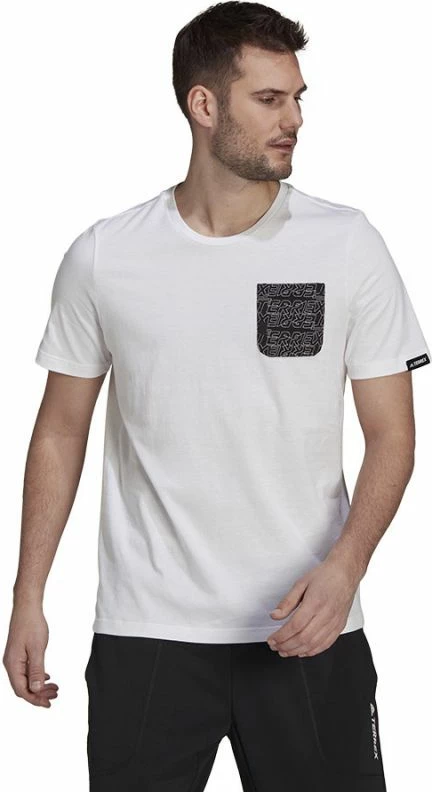 Maicë adidas për meshkuj, e bardhë