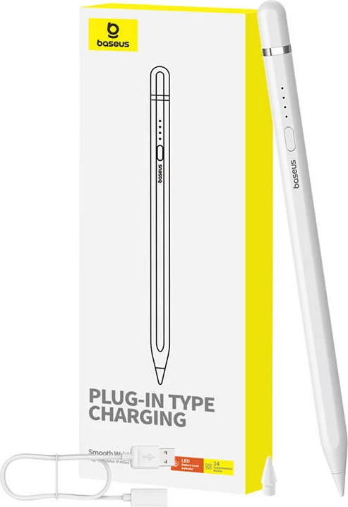 Stylus aktiv Baseus Smooth Writing Series, P80015806211-02, wireless, për iPad, Bardhë