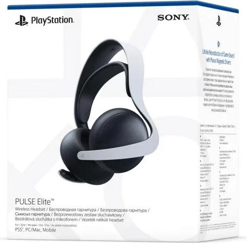 Kufje Sony PlayStation 5 Pulse Elite, me mikrofon, të zeza dhe të bardha