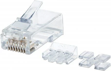 Konektorë Intellinet, RJ45 Cat6a UTP, transparent