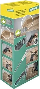 Set mjetesh për dysheme Wolfcraft 6977000, Gri