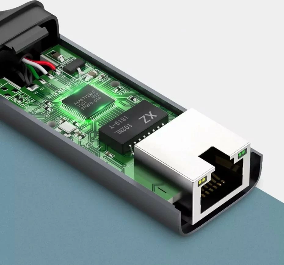 Adapter rrjeti USB-C në RJ45 Ugreen CM199 1Gbps, 50737B, gri