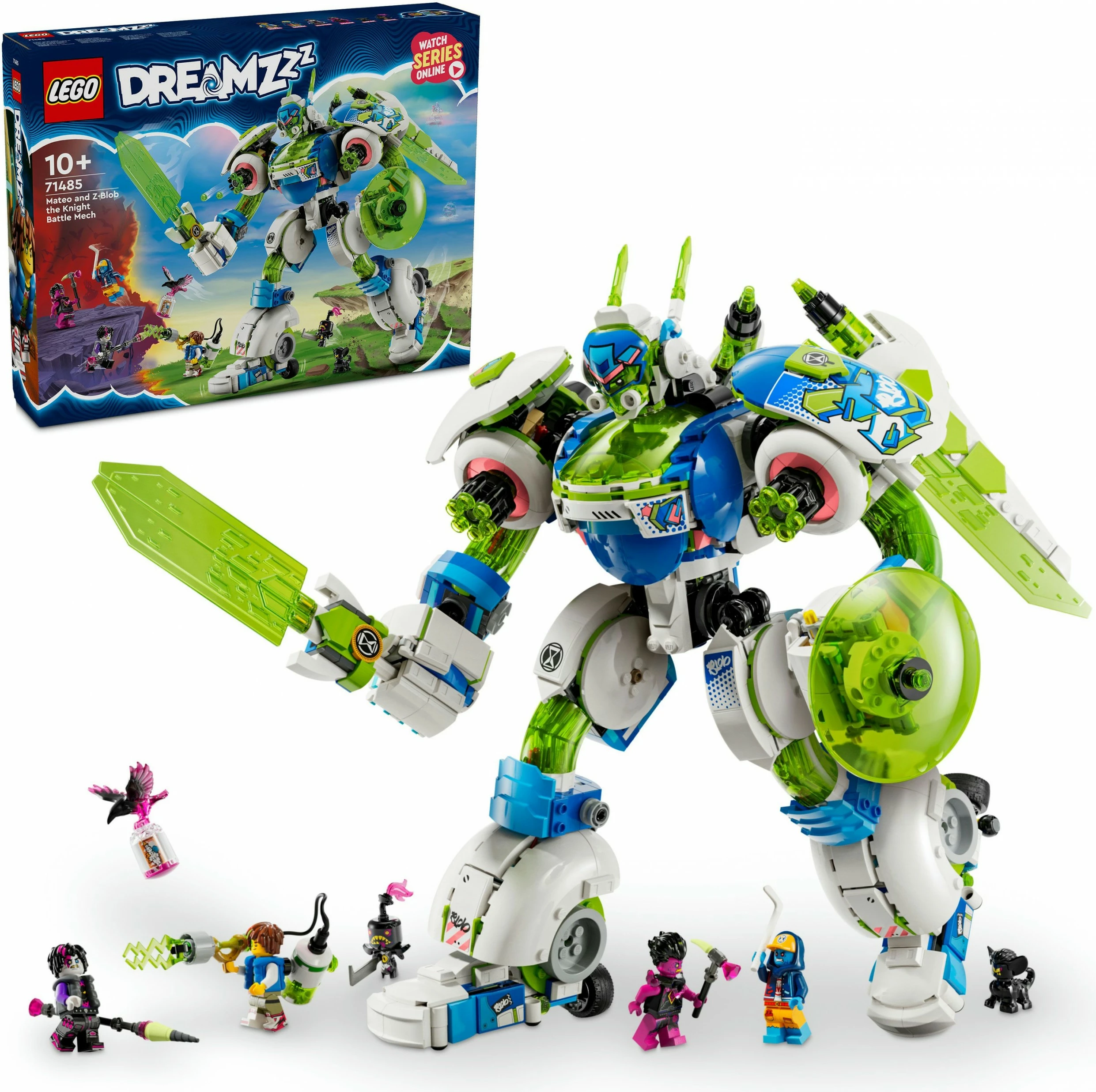 Set ndërtimi LEGO DREAMZzz 71485 Mateo dhe Z-Blob Mech Kalorësi, shumëngjyrësh