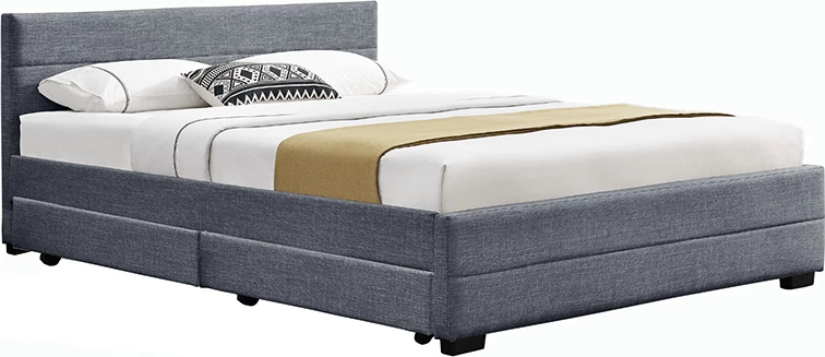 Krevat dopio Antigone, stof antracit me hapësirë ruajtjeje, 160x200cm