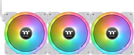 Ventilatorë kasë Thermaltake SWAFAN EX14 RGB 140mm, 3 copë, i bardhë