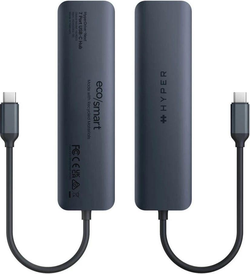Hub USB-C Targus HyperDrive EcoSmart Gen.2, 2x USB 3.2, HDMI 4K, Ethernet, lexues kartelash, 100W PD, blu