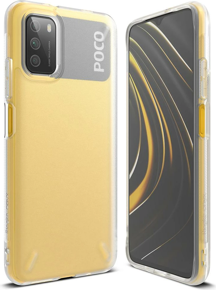 Mbështjellës Ringke Onyx për Xiaomi Poco M3, Transparent