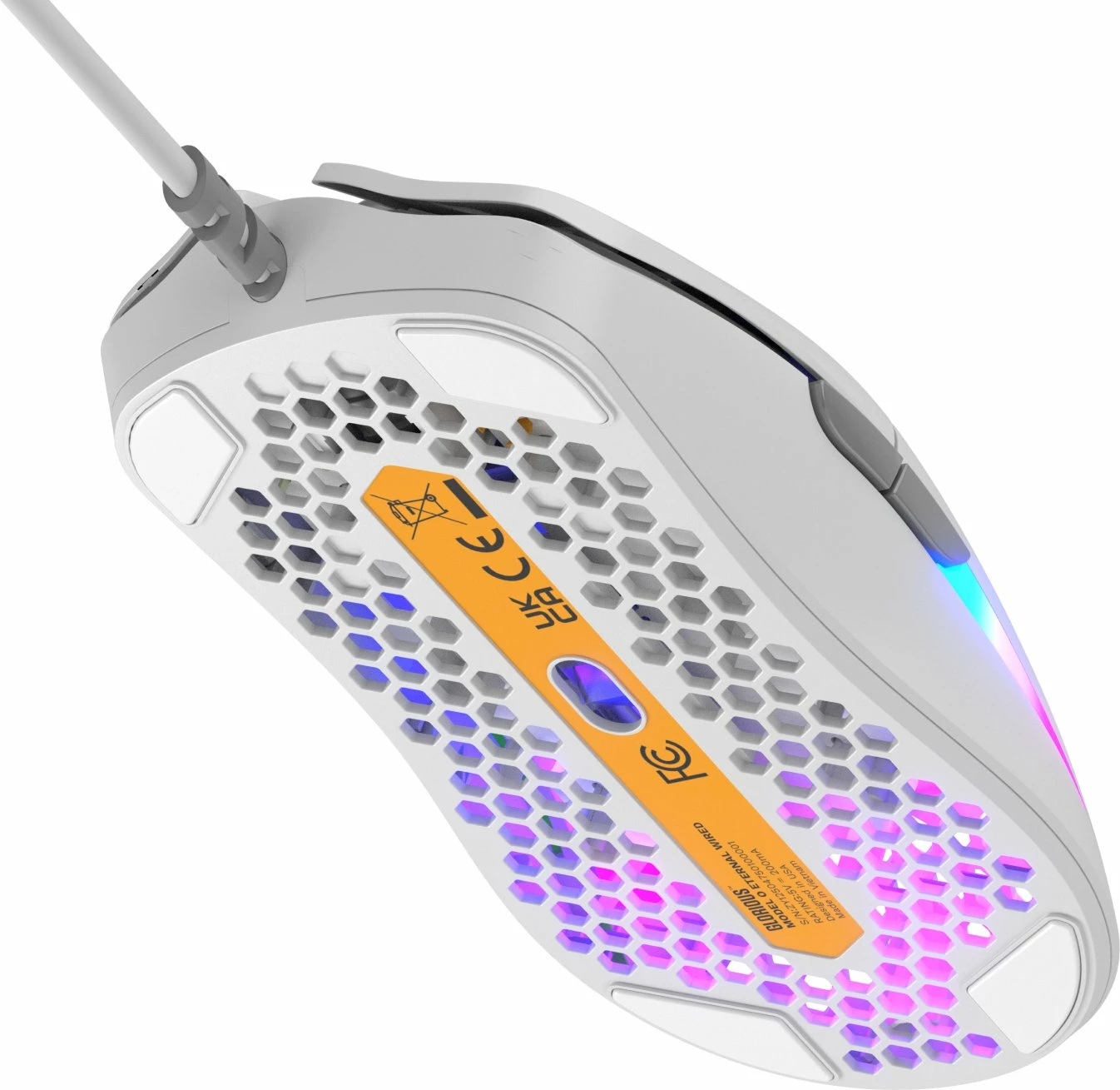 Maus gaming Glorious Model O Eternal GLO-OE-W-WHT, 12000 DPI, 6 butona, RGB, i bardhë