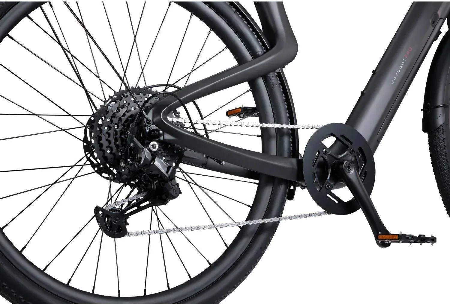 Biçikletë elektrike Urtopia Carbon 1 Pro, madhësia M (170-185 cm), e zezë