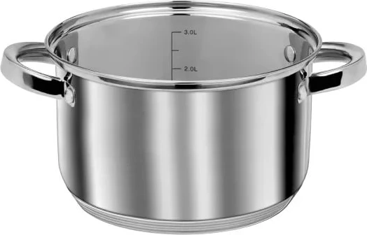 Set enësh gatimi Smile MGK-10, 10 pjesë, çelik inoks, kapakë xhami