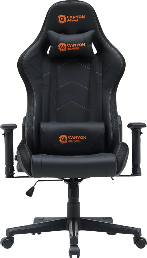 Karrige gaming CANYON Irida RGBCH03 RGB, ndriçim RGB, mbështetëse krahësh 3D, shpinë 90°-180°, e zezë