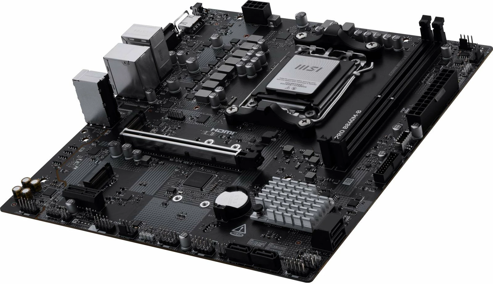 Pllakë amë MSI PRO B840M-B, AMD B840, AM5, mATX, DDR5 deri 128GB