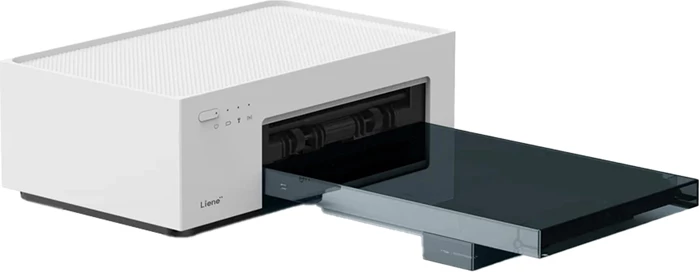 Printer foto portativ Liene Amber M200 4x6\", 300 DPI, Wi-Fi, USB-C, bateri 2300 mAh, i bardhë, set me kasetë + 20 fletë