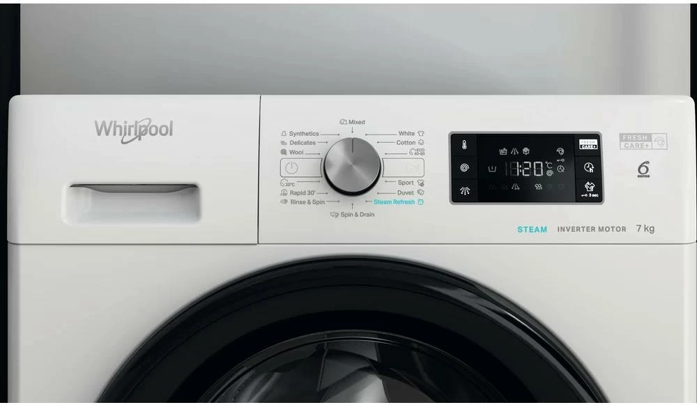 Makinë larëse Whirlpool FFB 7259 BV EE, 7kg, 1200rpm, klasa B, e bardhë