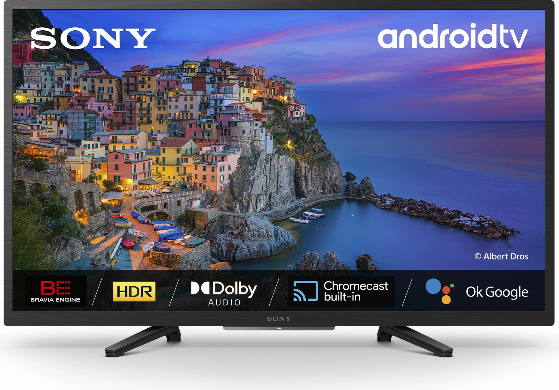 Televizor LED Sony KD32W800P1AEP 32\" HD Ready, Android TV, HDR, Chromecast, i zi