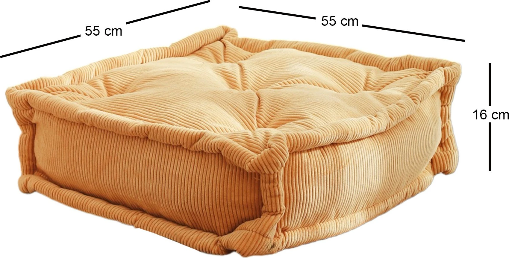 Jastëk kadifeje Atelier del Sofa, ngjyrë biskuvi - e verdhë