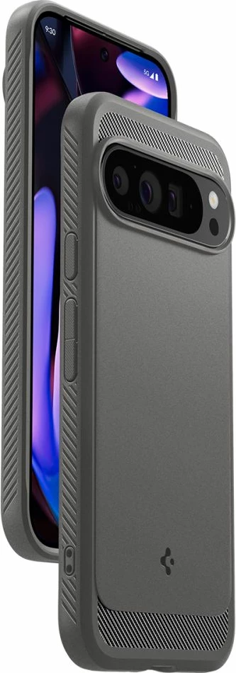 Mbështjellës Spigen Rugged Armor për Google Pixel 9 Pro XL, Gri