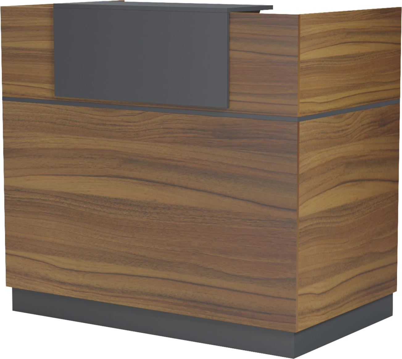 Banak recepsioni profesional BARRY, ngjyrë arrë/gri, FH2152.03, 120x70x110cm