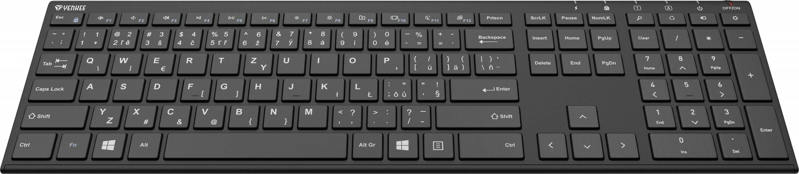 Tastierë wireless YENKEE YKB 2000 CSBK, e zezë