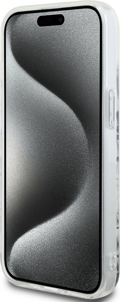 Mbështjellës Hello Kitty IML Kitty On Bricks Graffiti për iPhone 15, Bardhë