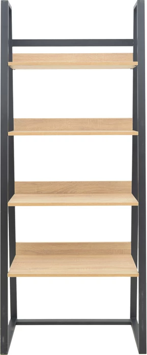 Raft librash Ryder, ngjyrë lis e zezë, 75x36x185cm