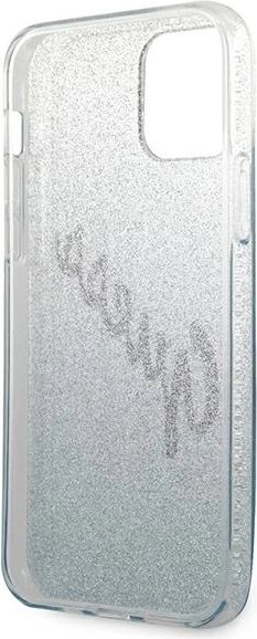 Mbështjellës Guess GUHCP12LPCUGLSBL për iPhone 12 Pro Max 6.7", Glitter Gradient, Blu