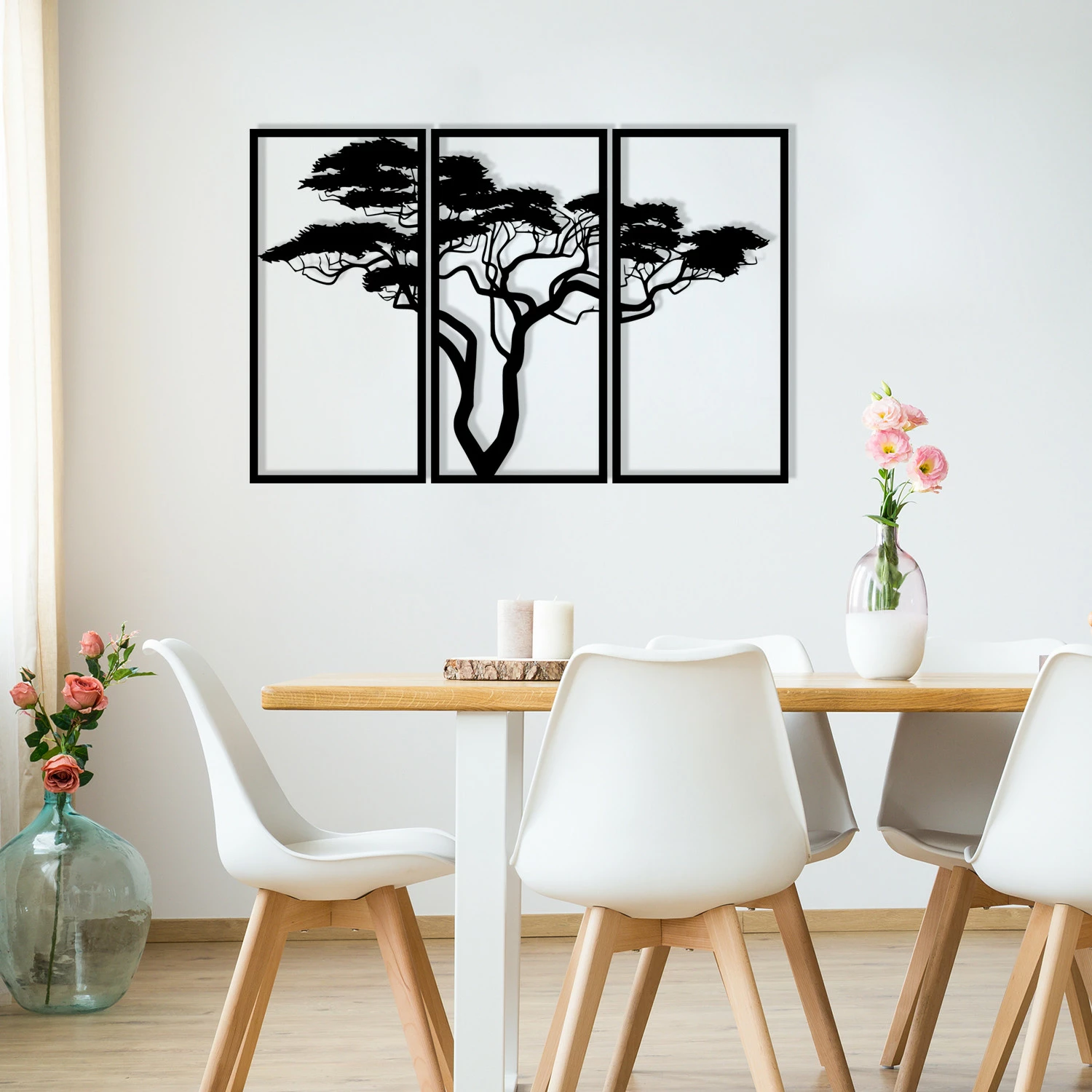 Aksesor dekorativ metalik për mur Wallity, Cınarci