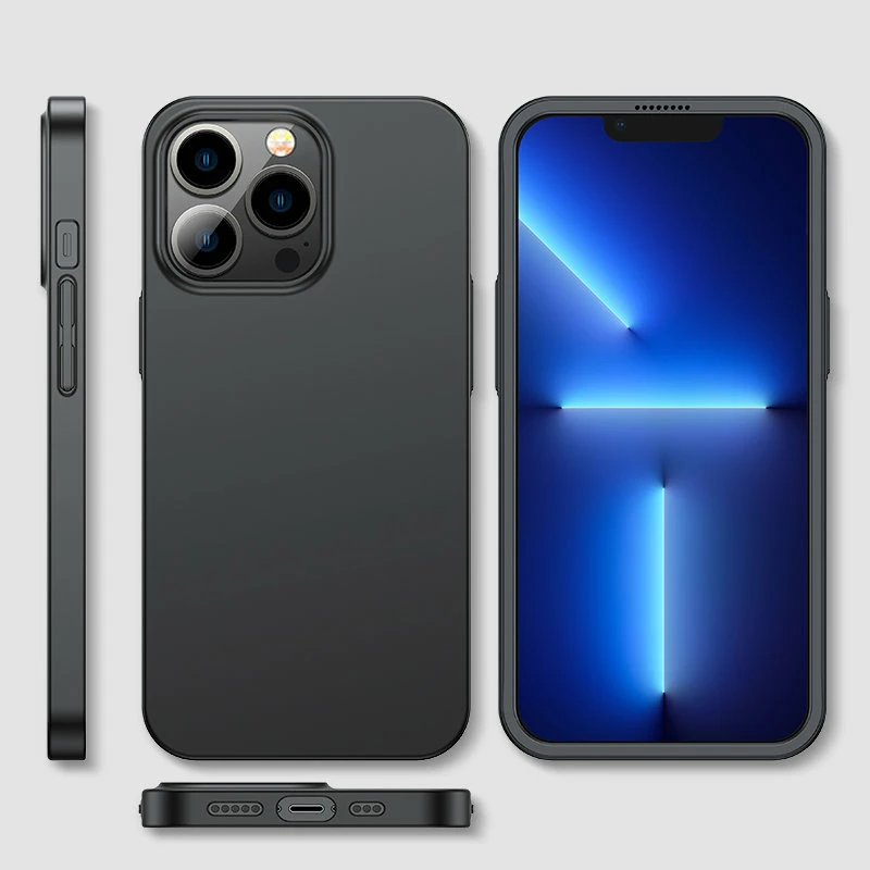 Mbështjellës Joyroom JR-BP935 për iPhone 13 Pro, 360 Full Case me xham të temperuar, zi