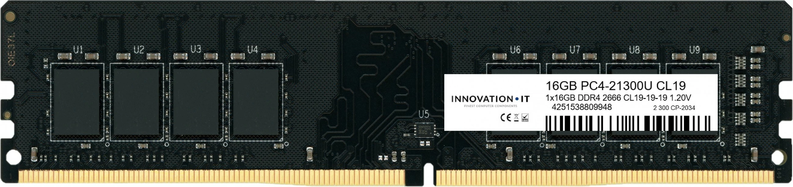 RAM memorie Innovation IT 2666 CL19-19-19,  1.20V LD 8, 16GB