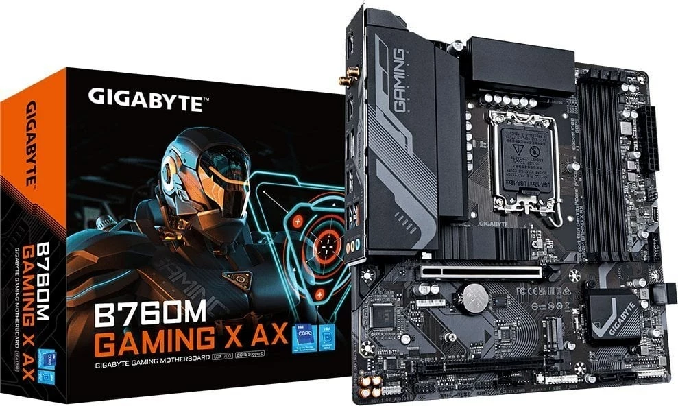 Pllakë amë Gigabyte B760M GAMING X AX, Socket LGA 1700, micro ATX