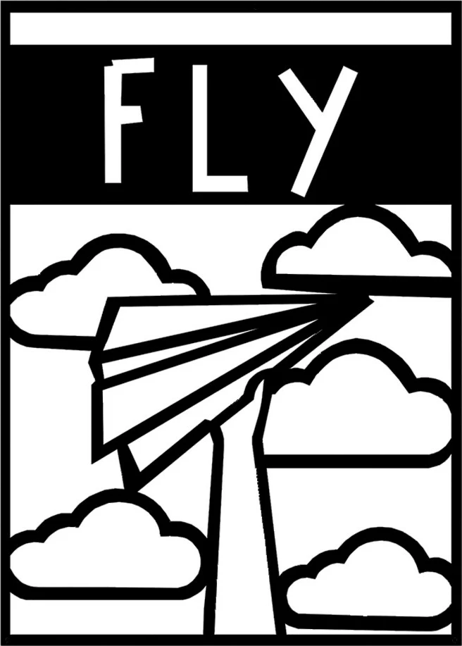 Aksesor dekorativ metalik për mur, Wallity, Fly, ngjyrë e zezë, 50x70cm