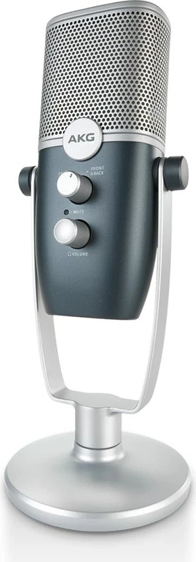 Mikrofon AKG Ara, USB kondensator profesional, blu-argjendtë