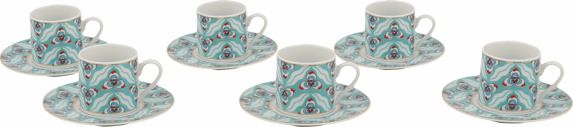 Set filxhanash kafeje, shumëngjyrësh, 12 copë, Hermia Concept, RU12KT4309734